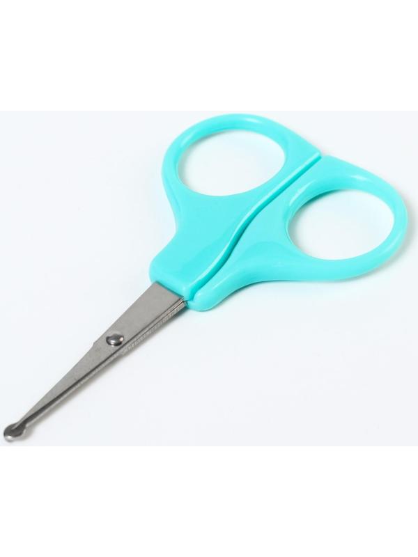 Ножницы детские безопасные, маникюрные, от 0 мес., цвета МИКС