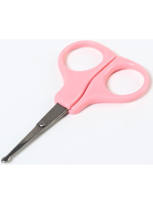 Ножницы детские безопасные, маникюрные, от 0 мес., цвета МИКС