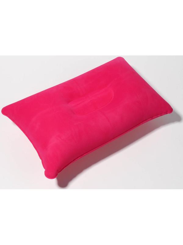 Подушка дорожная, надувная, 24 × 37 см, цвет МИКС