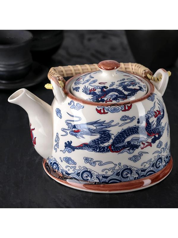 Чайник заварочный «Синий дракон», 900 мл, с металлическим ситом