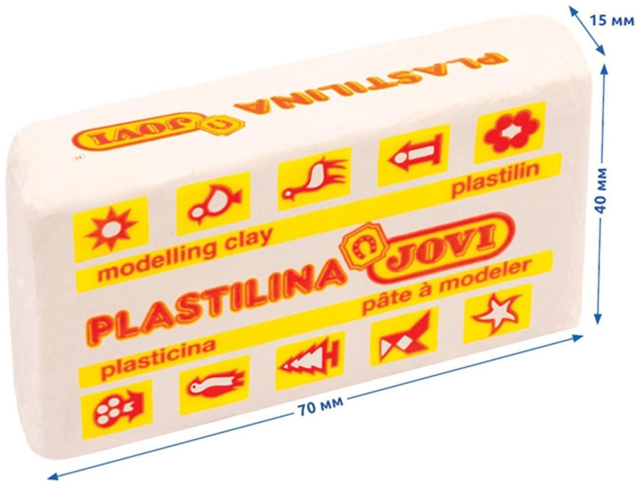 Пластилин 50 г JOVI «Классика», 15 цветов, ДЛЯ МАЛЫШЕЙ, МИКС (цена за 1 брусок)