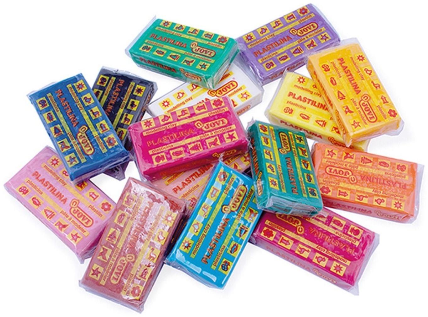 Пластилин 50 г JOVI «Классика», 15 цветов, ДЛЯ МАЛЫШЕЙ, МИКС (цена за 1 брусок)