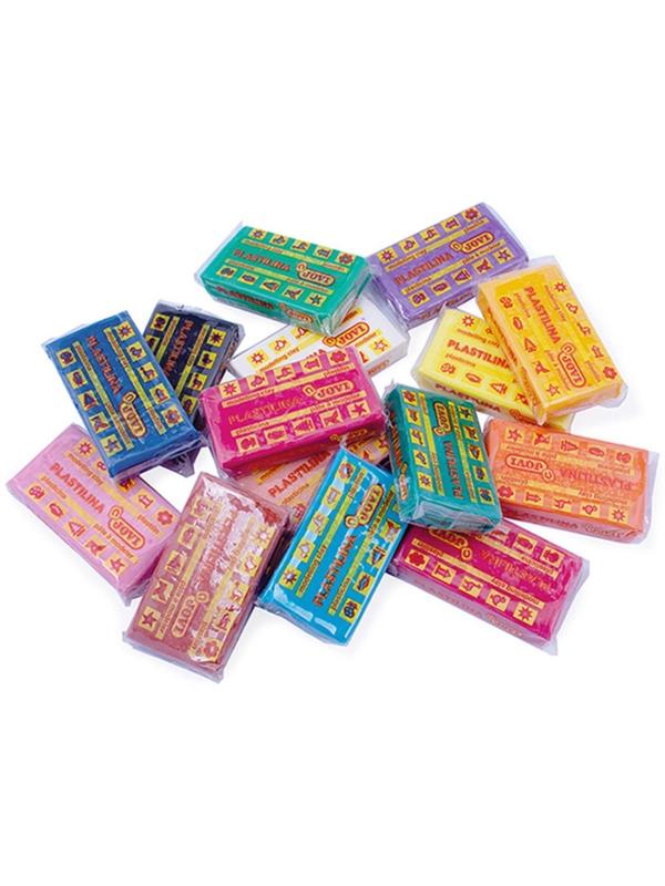 Пластилин 50 г JOVI «Классика», 15 цветов, ДЛЯ МАЛЫШЕЙ, МИКС (цена за 1 брусок)