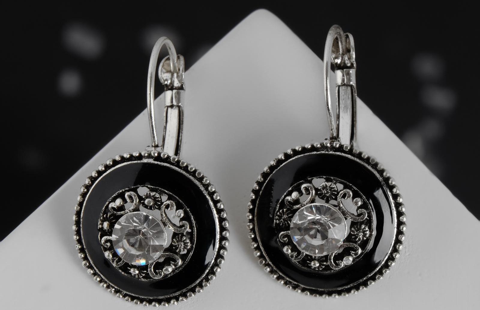 Серьги эмаль 