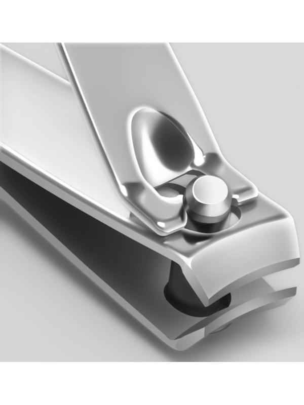 Кусачки-книпсер маникюрные, с пилкой, 5,5 см, фасовка 12 шт в коробке, цвет серебристый