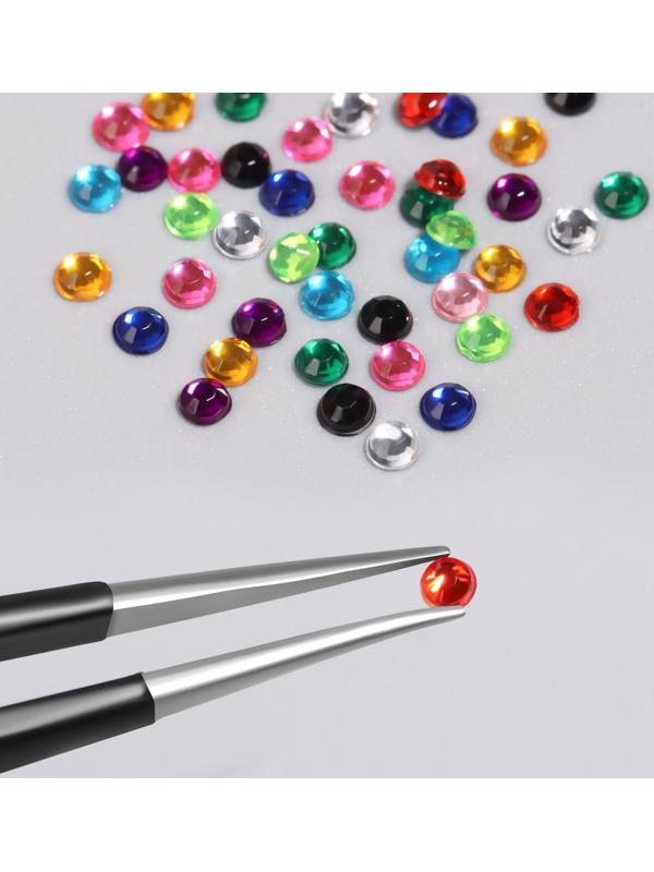 Стразы для декора, 2 мм, разноцветный