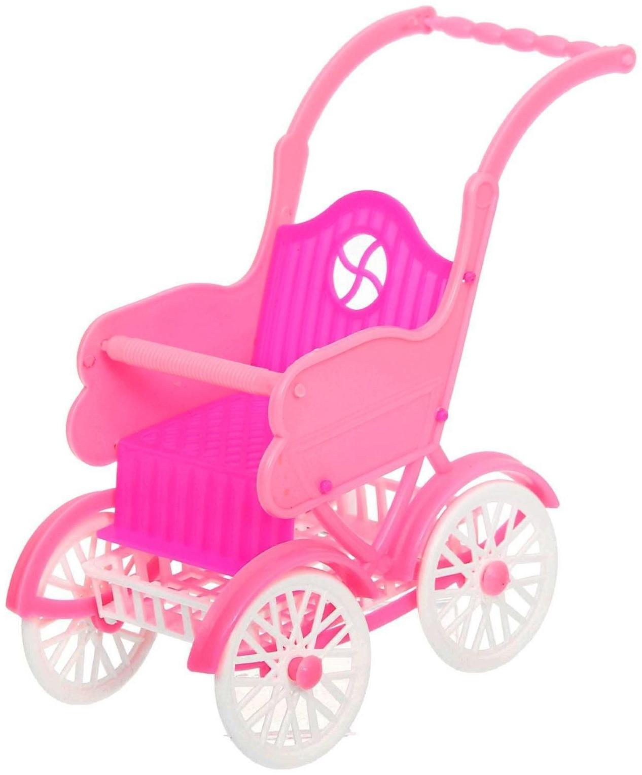 Коляска для кукол «Летняя», цвета МИКС