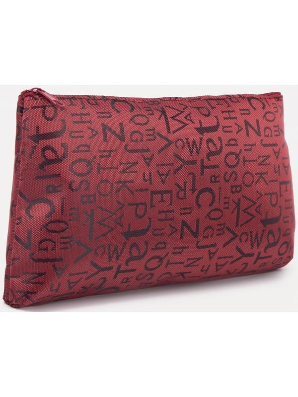 Косметичка на молнии, цвет бордовый