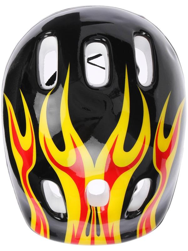 Шлем защитный детский OT-H6, обхват 52-54 см, цвет чёрный