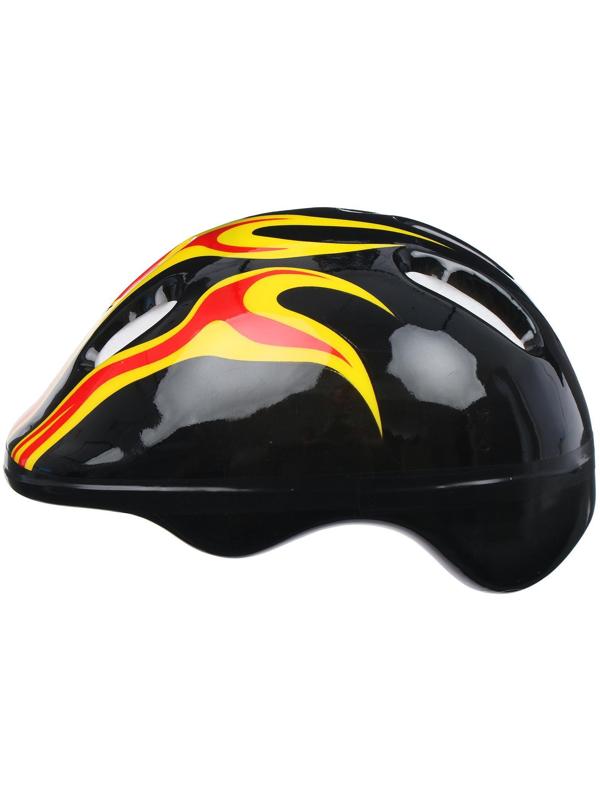 Шлем защитный детский OT-H6, обхват 52-54 см, цвет чёрный