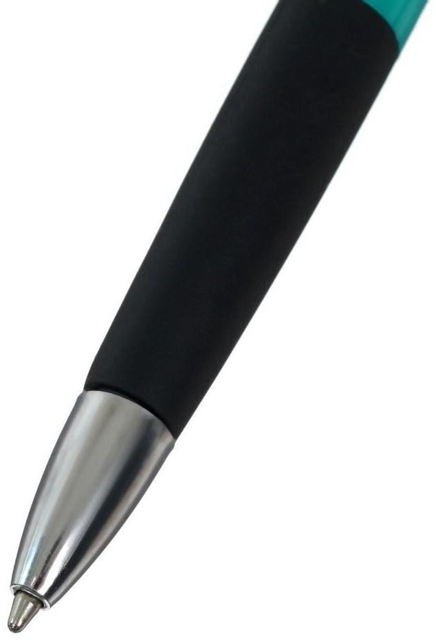 Ручка шариковая Calligrata, автоматическая, 0.5 мм, с резиновым держателем, стержень синий, МИКС