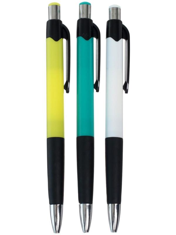 Ручка шариковая Calligrata, автоматическая, 0.5 мм, с резиновым держателем, стержень синий, МИКС