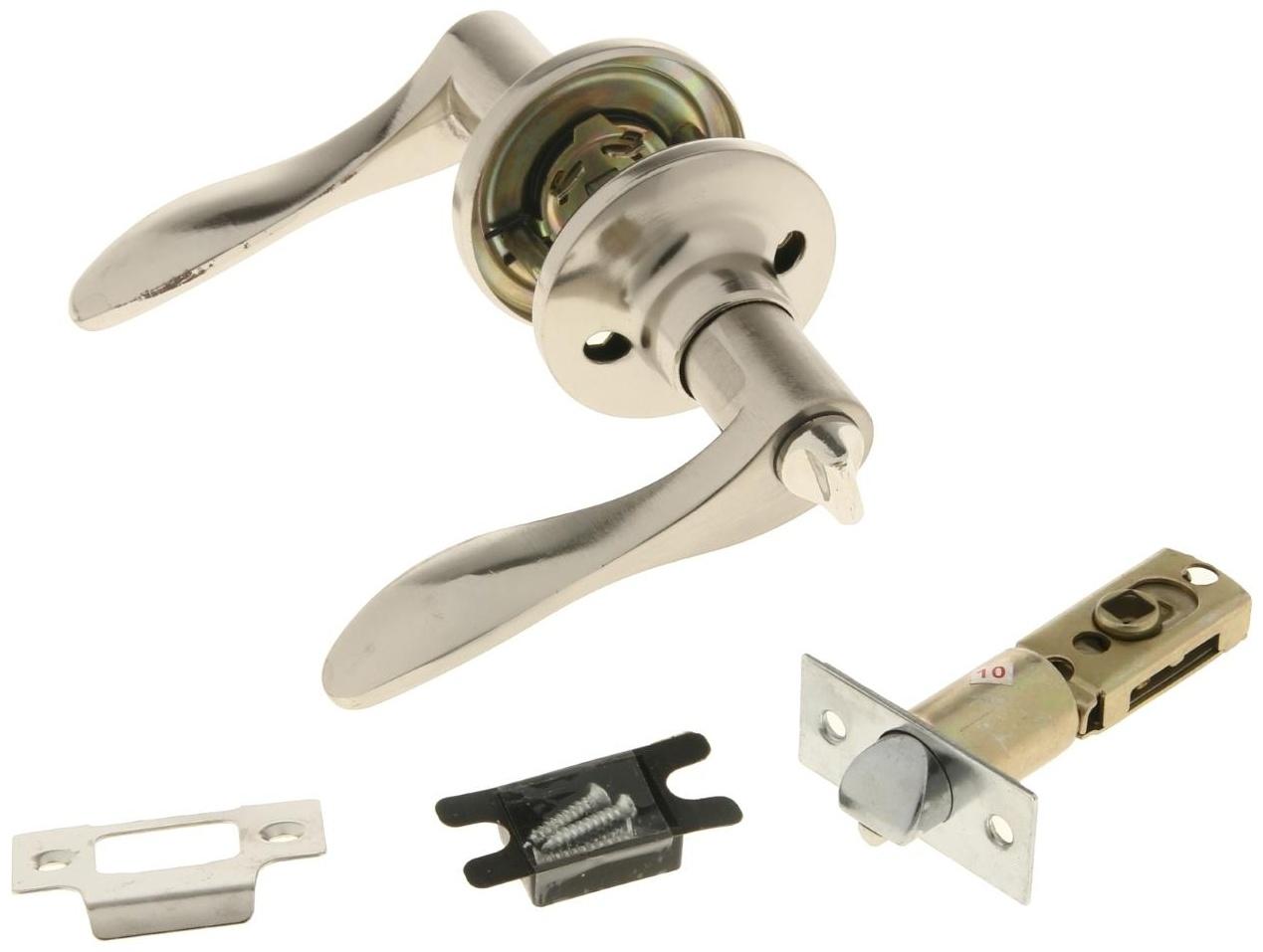 Защелка (мод.3187), межкомнатная, фиксатор, цвет мат. хром