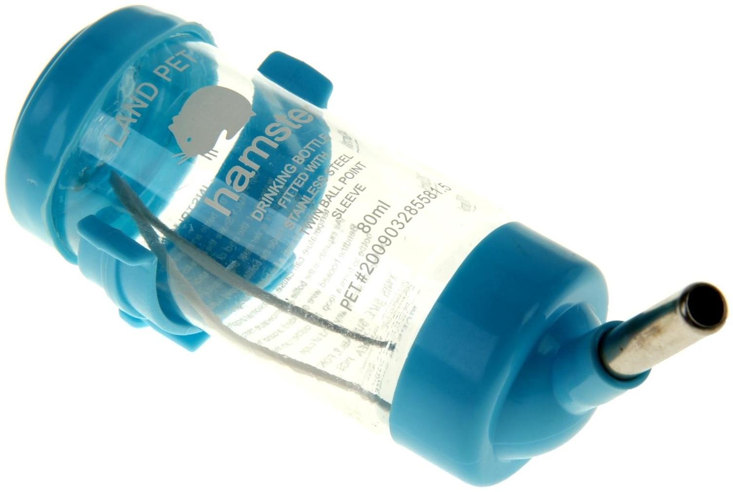 Поилка для грызунов 80 мл, 9 Х 4,5 см, микс цветов