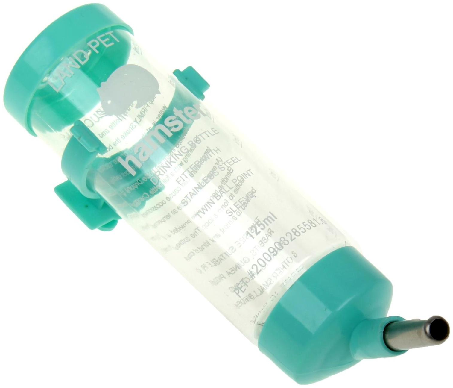 Поилка для грызунов 125 мл, 12,5 Х 4,5 см, микс цветов