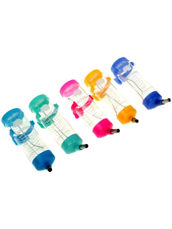 Поилка для грызунов 125 мл, 12,5 Х 4,5 см, микс цветов