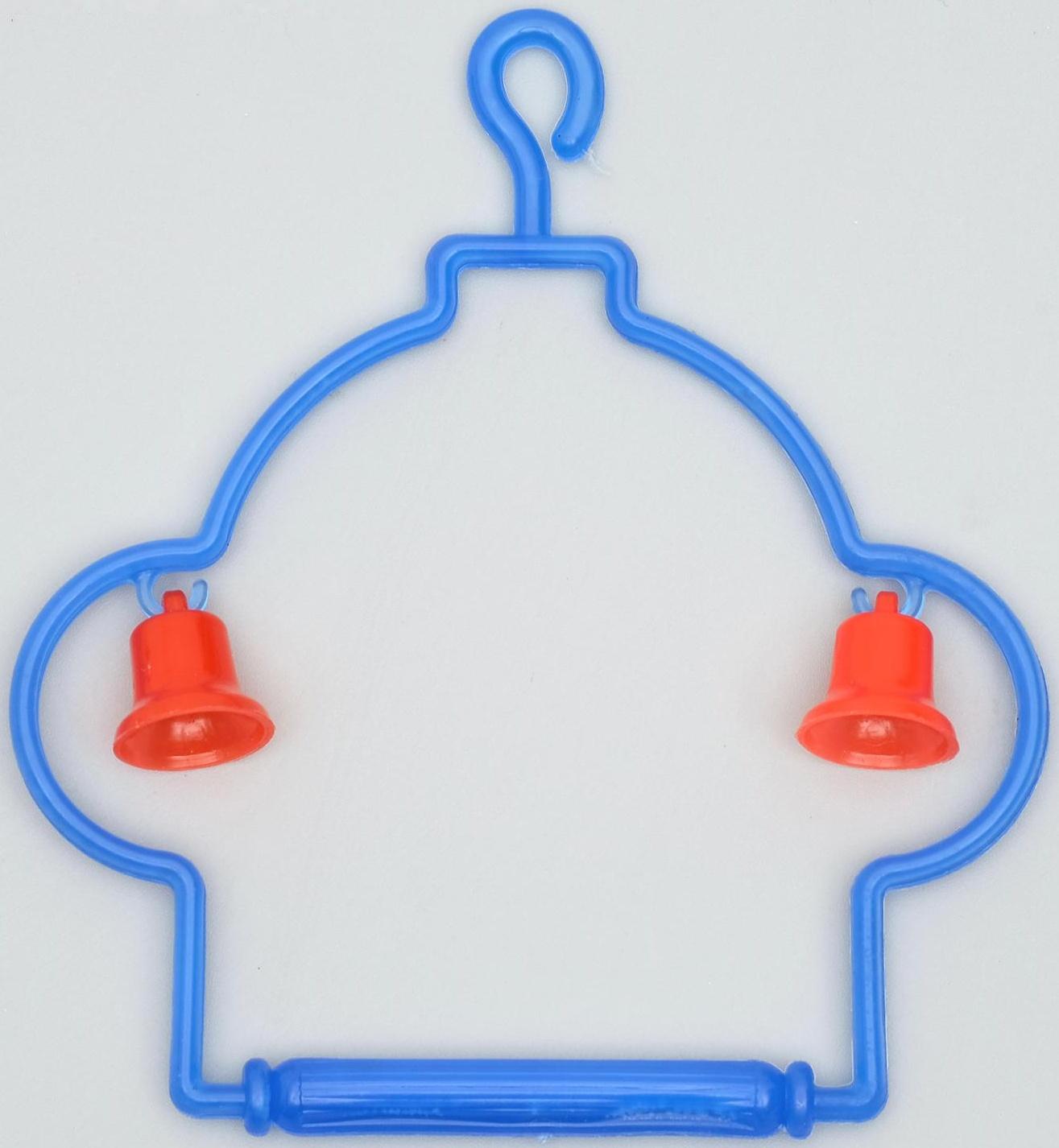 Качели с колокольчиками для птиц, 13 Х 12 см, микс цветов