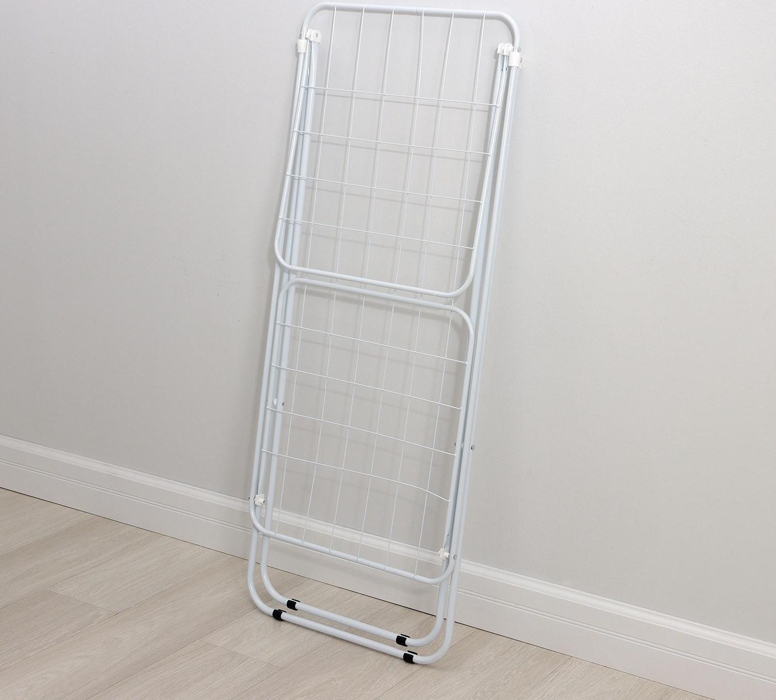 Сушилка для белья напольная складная Доляна, рабочая длина 16 м, цвет белый