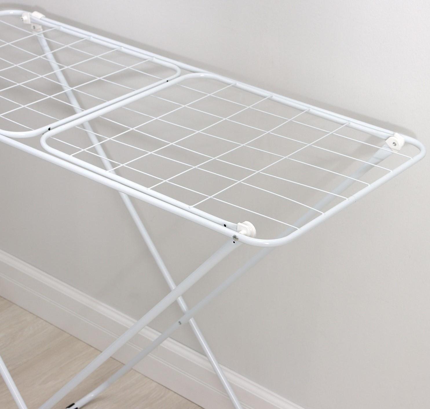 Сушилка для белья напольная складная Доляна, рабочая длина 16 м, цвет белый