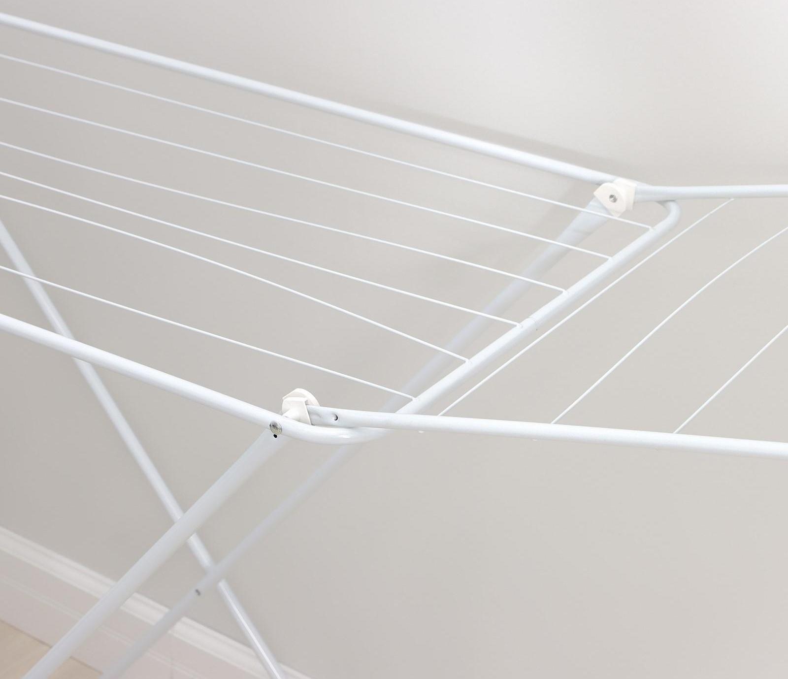 Сушилка для белья напольная складная Доляна, рабочая длина 16 м, цвет белый