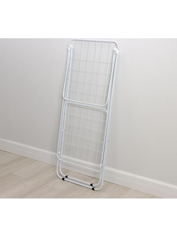 Сушилка для белья напольная складная Доляна, рабочая длина 16 м, цвет белый