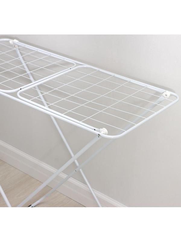 Сушилка для белья напольная складная Доляна, рабочая длина 16 м, цвет белый