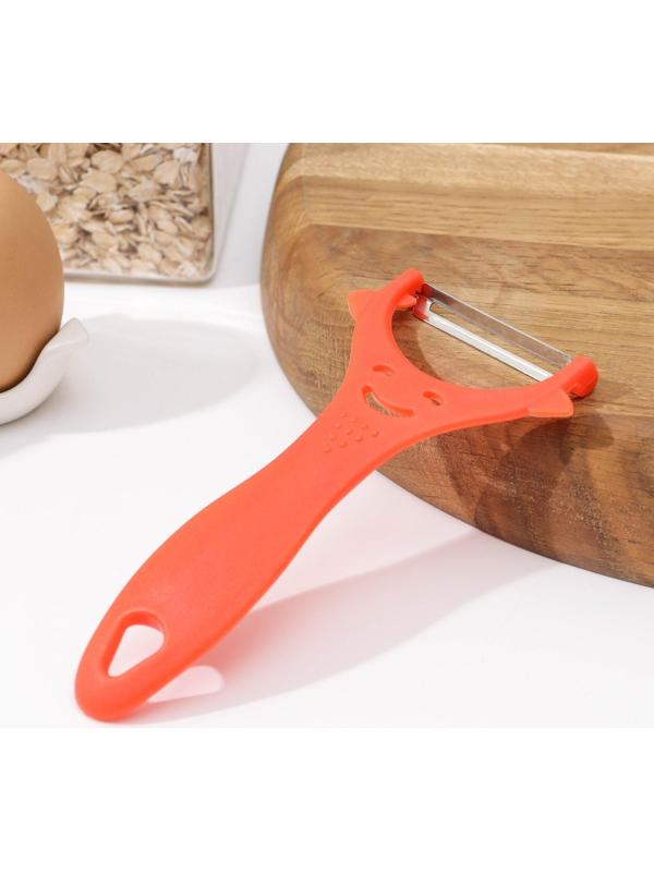 Овощечистка Доляна «Смайлик», 15 см, цвет МИКС