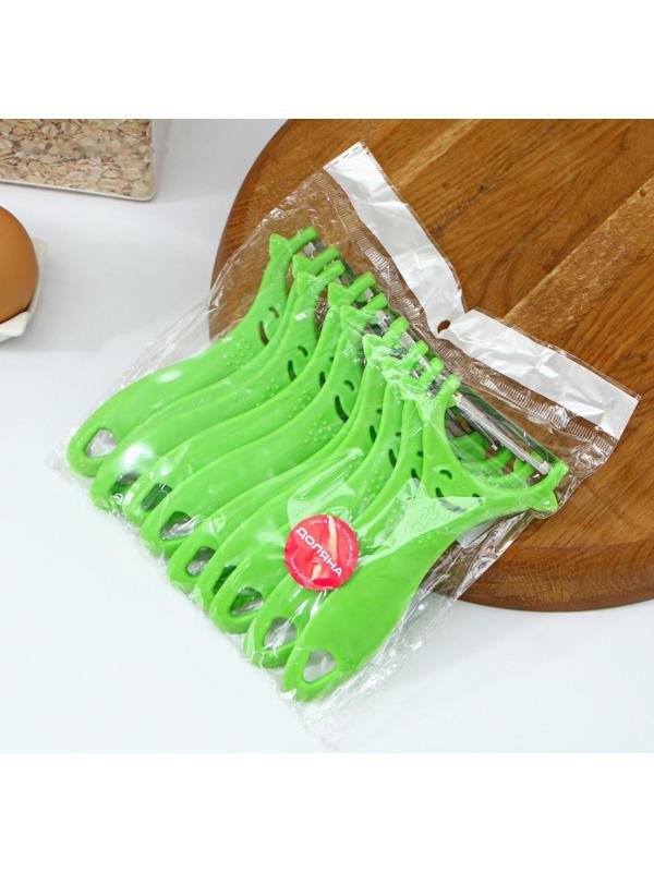 Овощечистка Доляна «Смайлик», 15 см, цвет МИКС