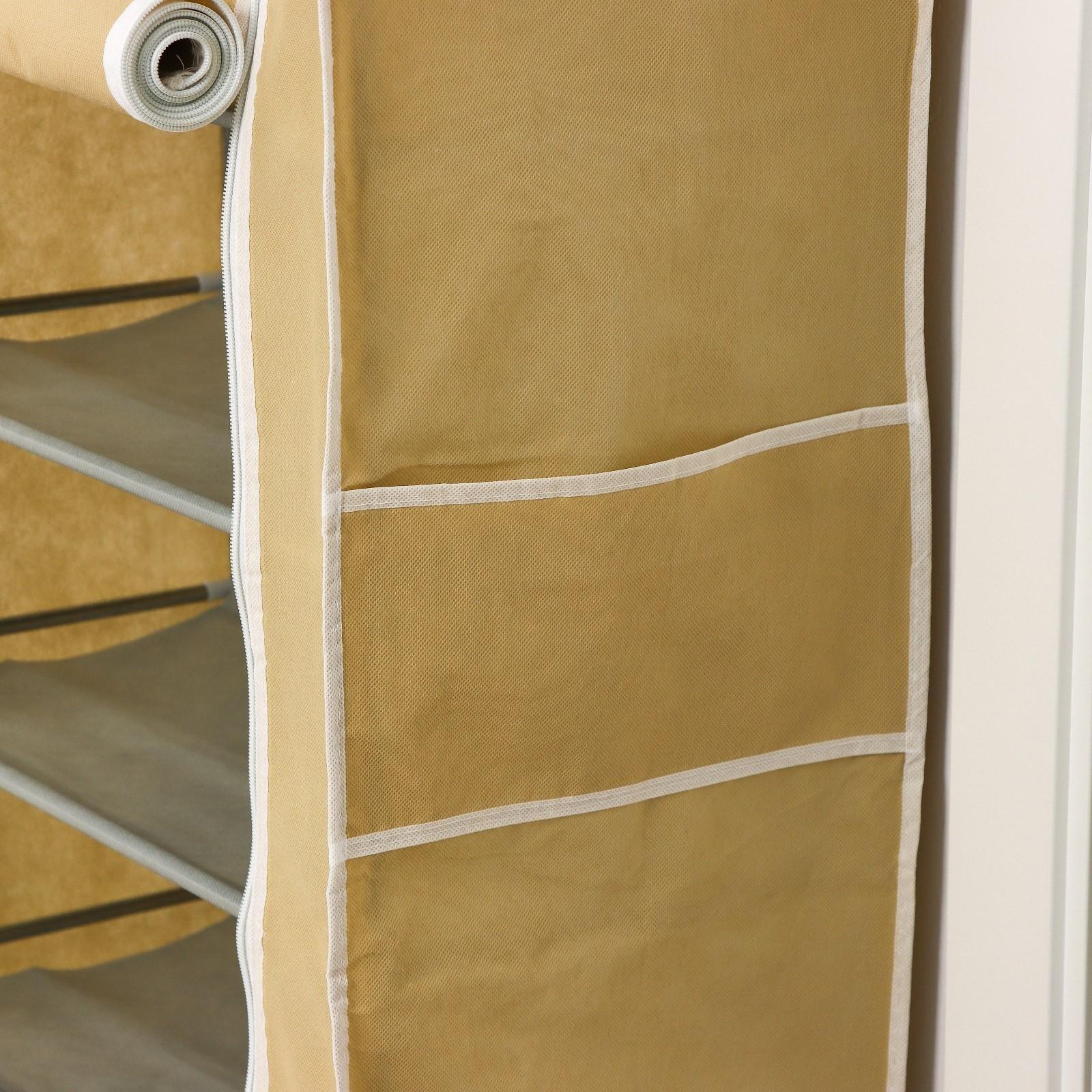 Обувница, 6 ярусов, 60×28×105 см, цвет МИКС