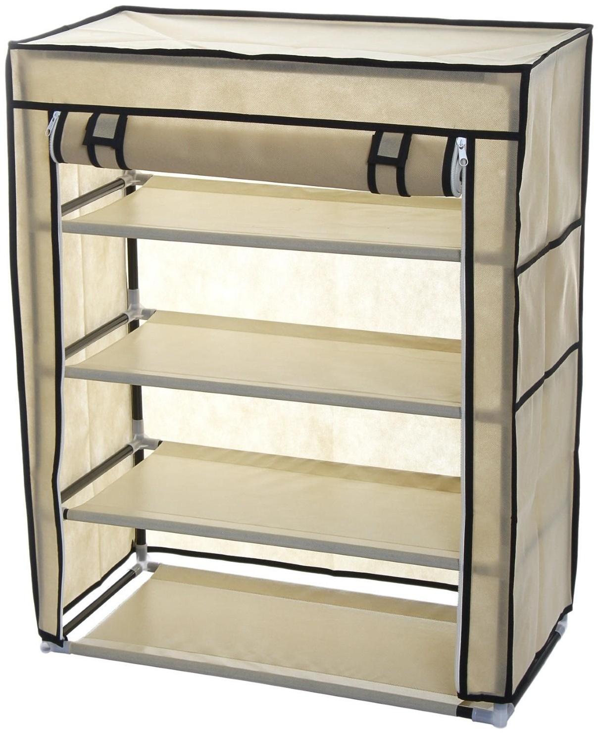 Обувница, 4 яруса, 60×30×72 см. / цвет Микс