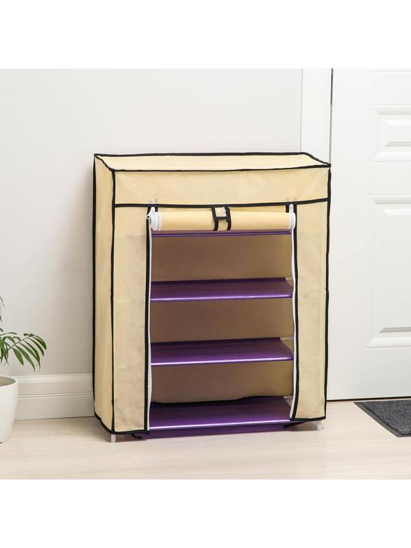 Обувница, 4 яруса, 60×30×72 см. / цвет Микс