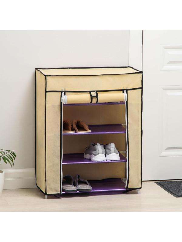 Обувница, 4 яруса, 60×30×72 см. / цвет Микс