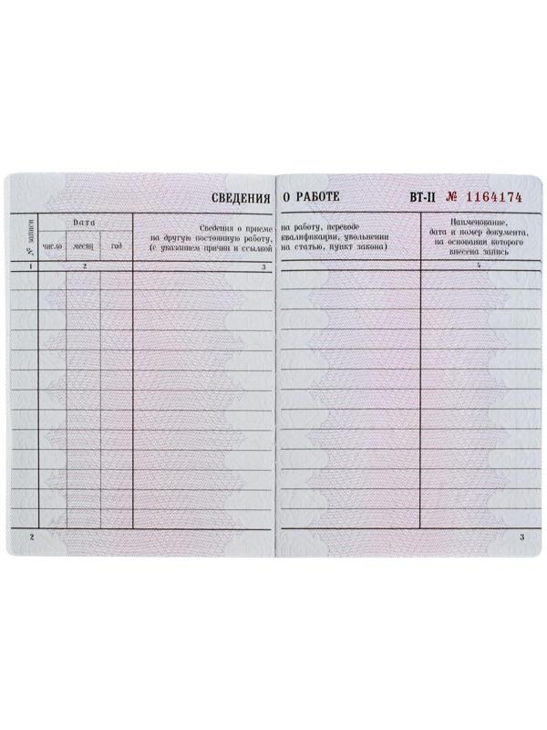 Вкладыш в трудовую книжку без голограммы