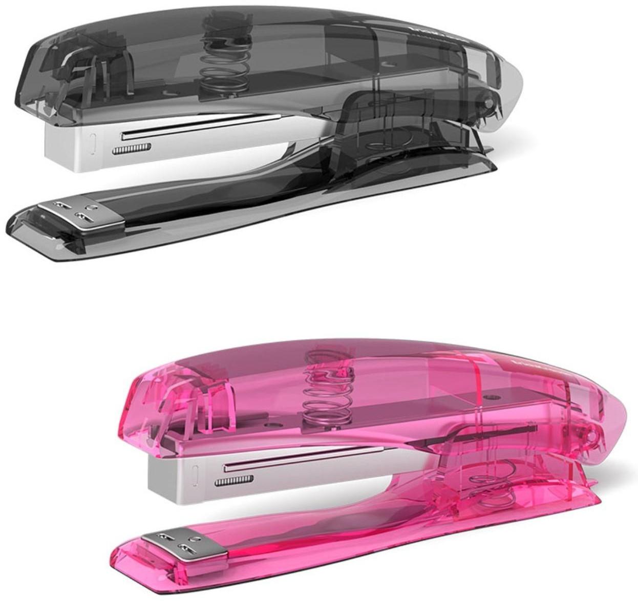 Степлер ErichKrause Elegance № 10, до 20 листов, встроенный антистеплер, МИКС