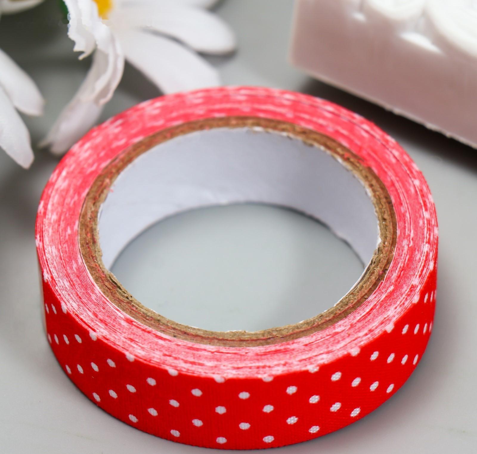 Клейкая лента декоративная текстиль 