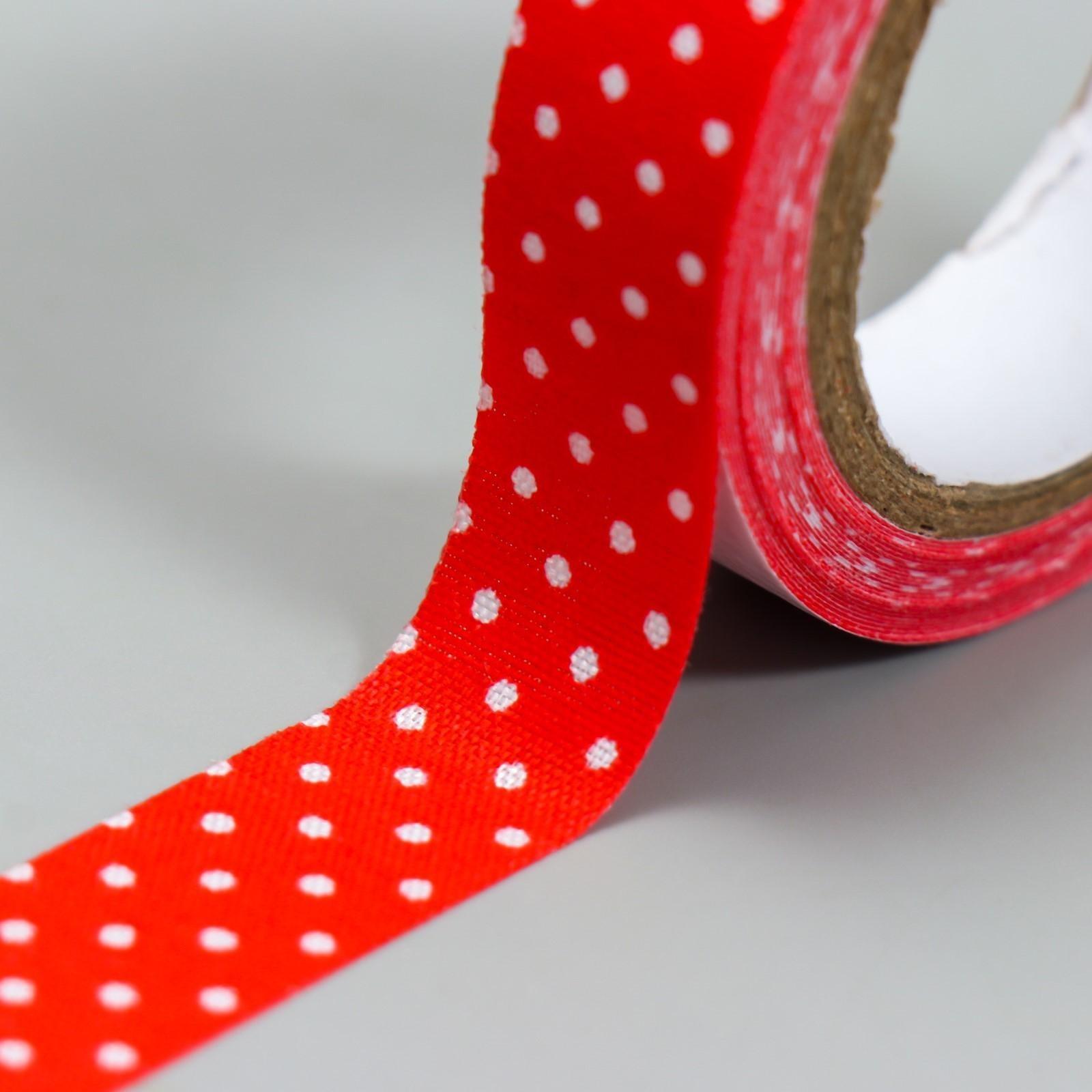 Клейкая лента декоративная текстиль 