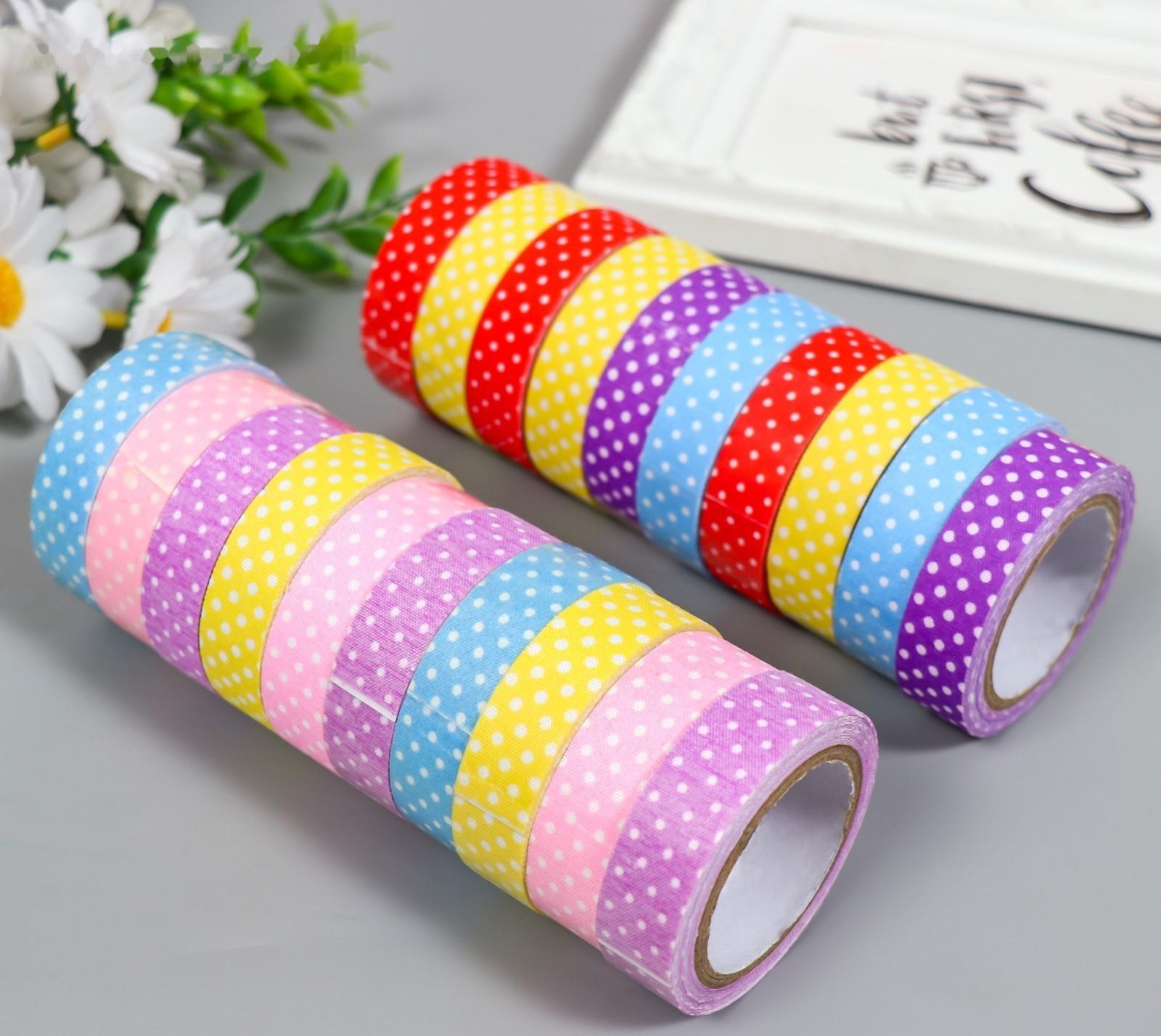 Клейкая лента декоративная текстиль 