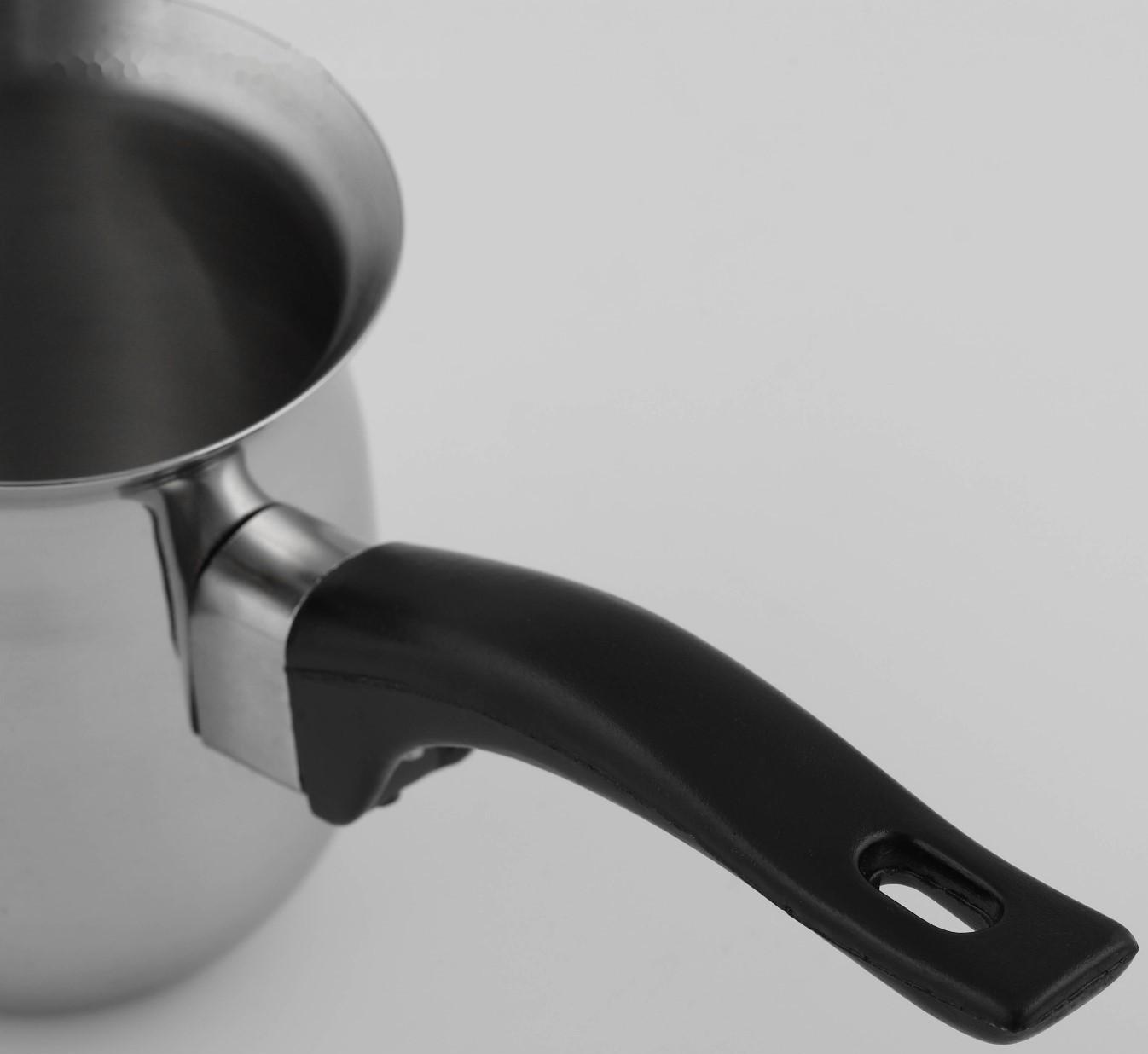 Турка из нержавеющей стали для кофе Доляна, 350 мл