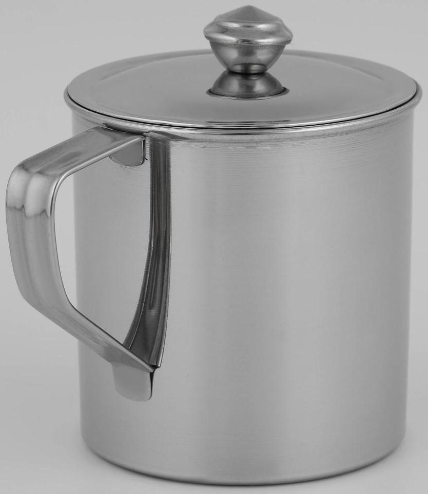 Кружка из нержавеющей стали Доляна «Тарун», 500 мл, 12×9×11 см, с крышкой
