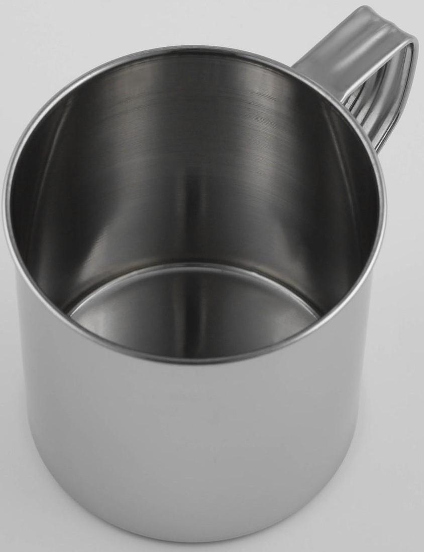 Кружка из нержавеющей стали Доляна «Тарун», 500 мл, 12×9×11 см, с крышкой