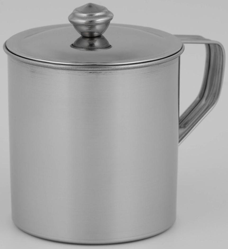 Кружка из нержавеющей стали Доляна «Тарун», 500 мл, 12×9×11 см, с крышкой