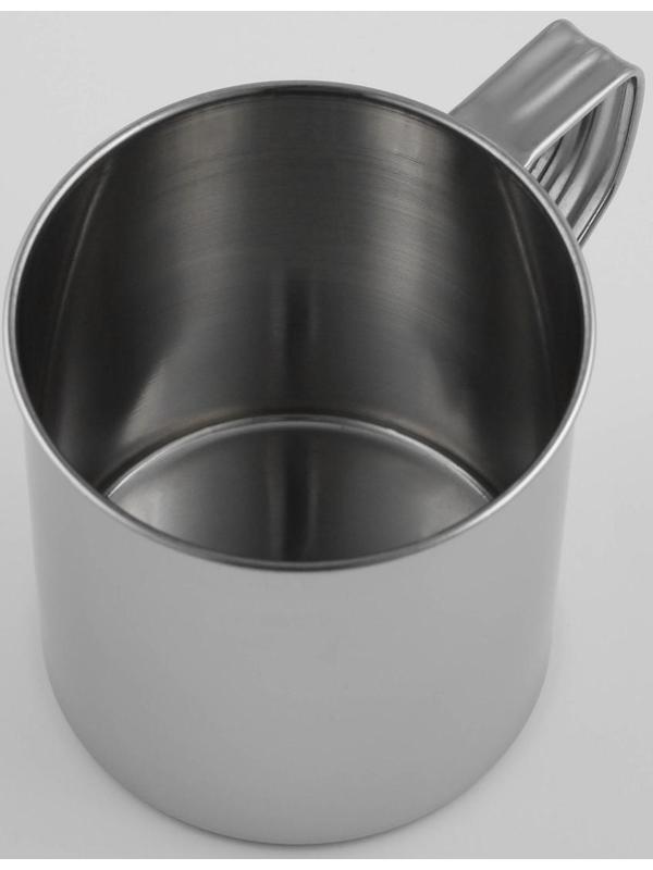 Кружка из нержавеющей стали Доляна «Тарун», 500 мл, 12×9×11 см, с крышкой