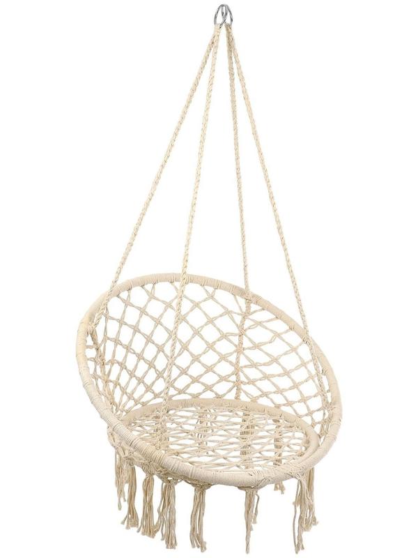 Гамак-кресло подвесное плетёное 60 х 80 см, цвет бежевый