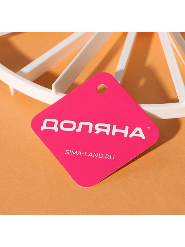 Делитель для торта пластиковый Доляна, 10/12 частей, 26,5 см, цвет МИКС