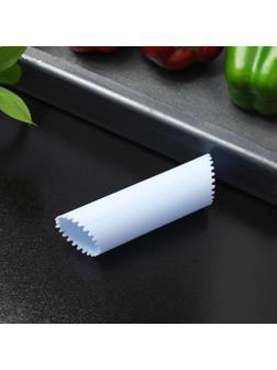 Трубка для чистки чеснока Доляна «Тирик», 12×3,5 см, цвет голубой