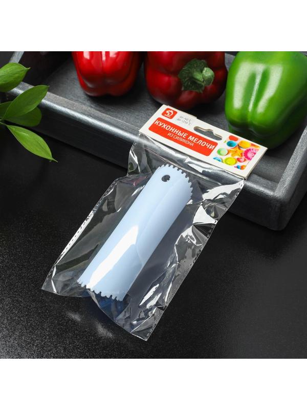 Трубка для чистки чеснока Доляна «Тирик», 12×3,5 см, цвет голубой