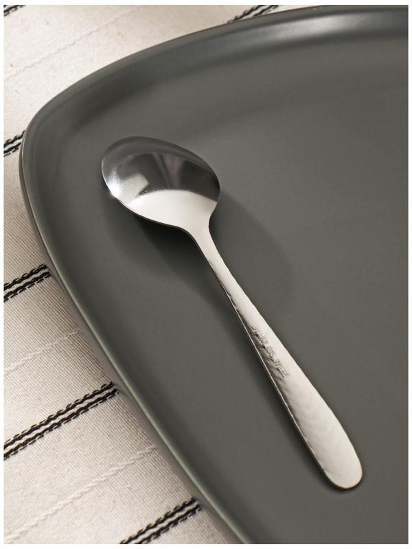 Набор ложек чайных Доляна «Колосок», h=15 см, 6 шт, цвет серебряный