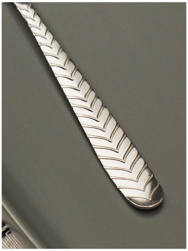 Набор ложек чайных Доляна «Колосок», h=15 см, 6 шт, цвет серебряный