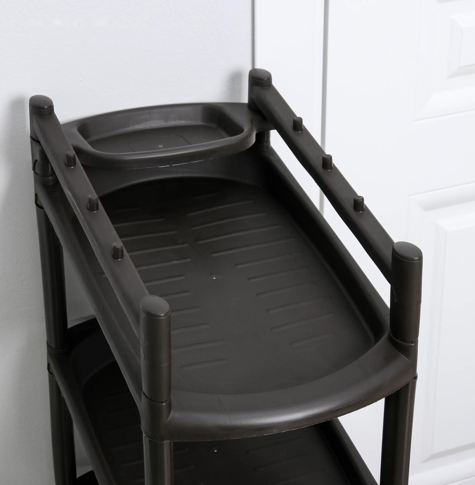 Этажерка для обуви «Узккая», 4 яруса, 41,5×25,5×81 см, цвет МИКС