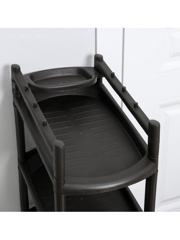 Этажерка для обуви «Узккая», 4 яруса, 41,5×25,5×81 см, цвет МИКС